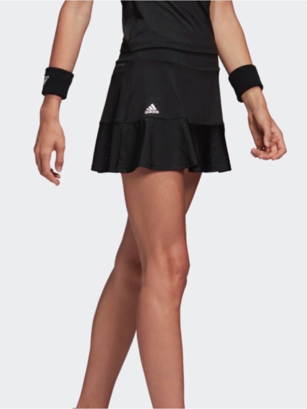 adidas Black Textured Sport Tennis Pickleball Skirt Size Medium - Picture 2 of 11